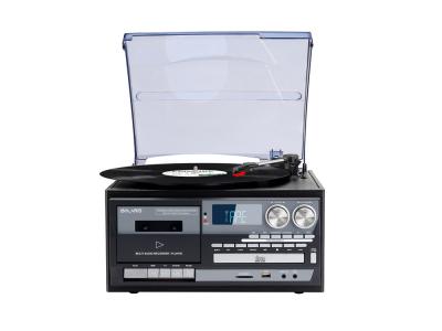 Platine vinyle Bolaris Bluetooth CD K7 AM / FM 10 W - Modèle Belfast - Coloris Noir