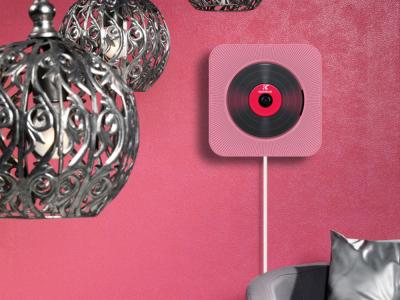 Lecteur CD mural avec fonction Bluetooth et télécommande Bolaris - Modèle Cancale - Coloris Blanc