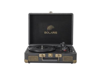 Platine vinyle Bolaris Bluetooth 3 W - Modèle Rio - Coloris Noir