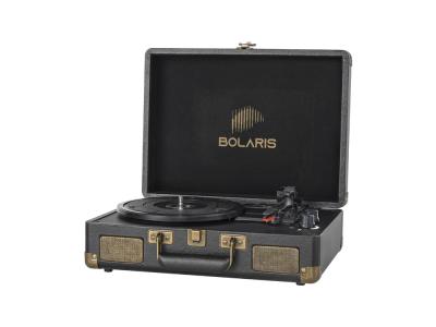 Platine vinyle Bolaris Bluetooth 3 W - Modèle Rio - Coloris Noir