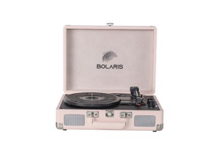 Platine vinyle Bolaris Bluetooth 3 W - Modèle Rio - Coloris Rose