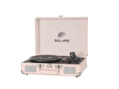 Platine vinyle Bolaris Bluetooth 3 W - Modèle Rio - Coloris Rose