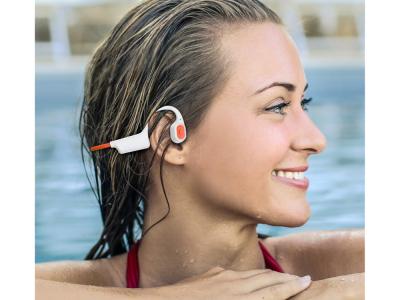 Casque de natation Bolaris IPX8 Bluetooth 5.3 32 GB - Modèle Bali - Coloris Blanc